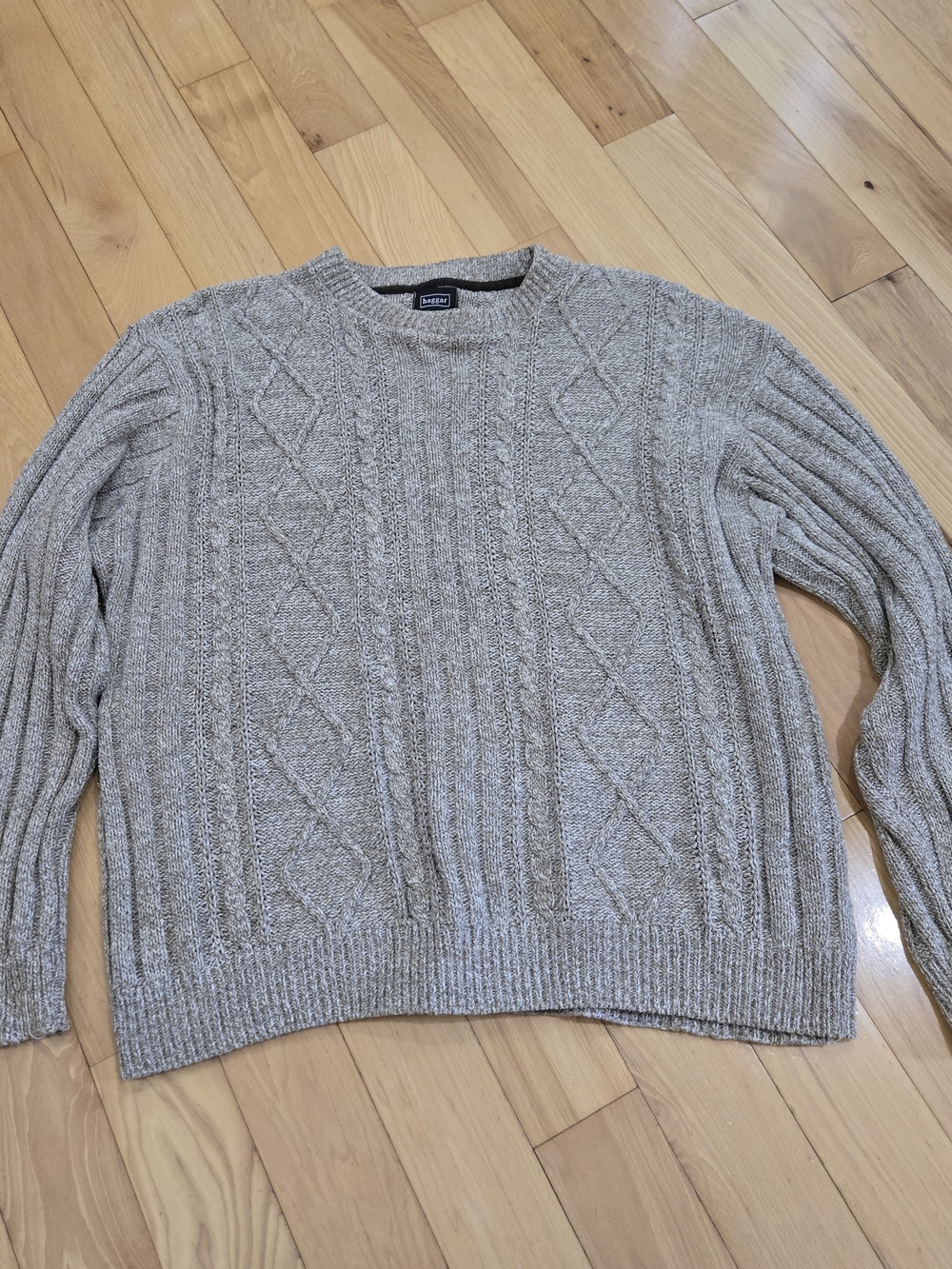 Vtg Haggar Cable Knit Sweater